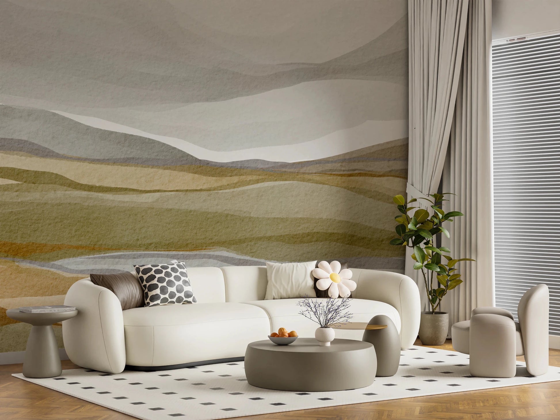 Earthen Horizon Wall Mural