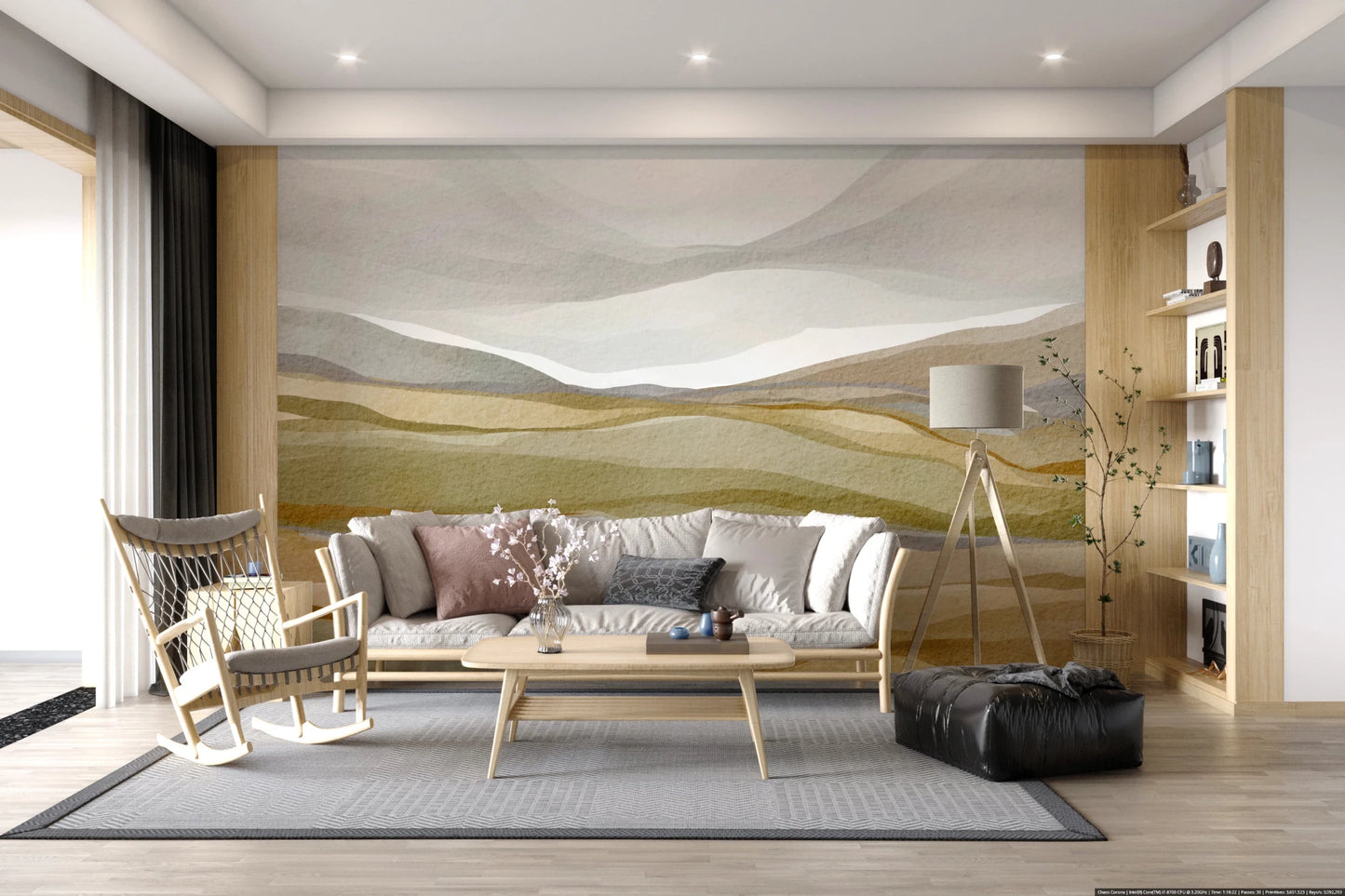 Earthen Horizon Wall Mural