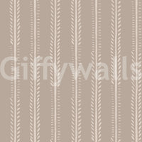 Earthy Botanical Stripes Wallpaper⁠