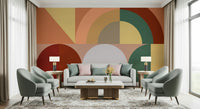 Rustic fall wall mural featuring warm earthy tones ideal for cozy living or dining rooms.