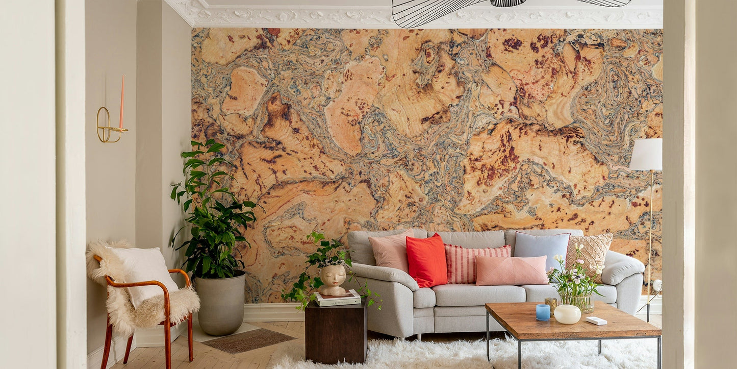 close-up of a cork texture

