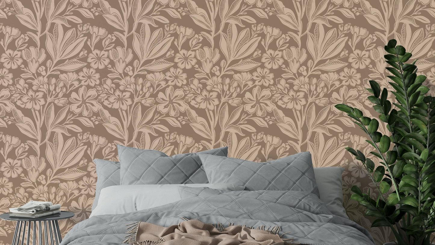 Earthy Elegance wallpaper with warm natural tones

