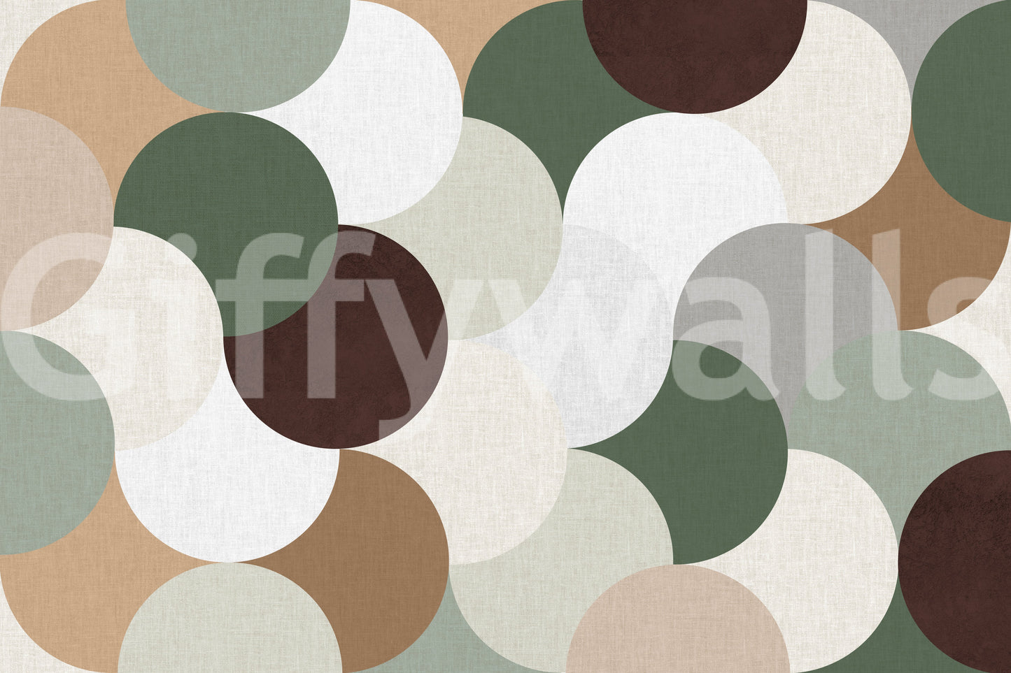 Earthy Geometric Harmony Wall Mural