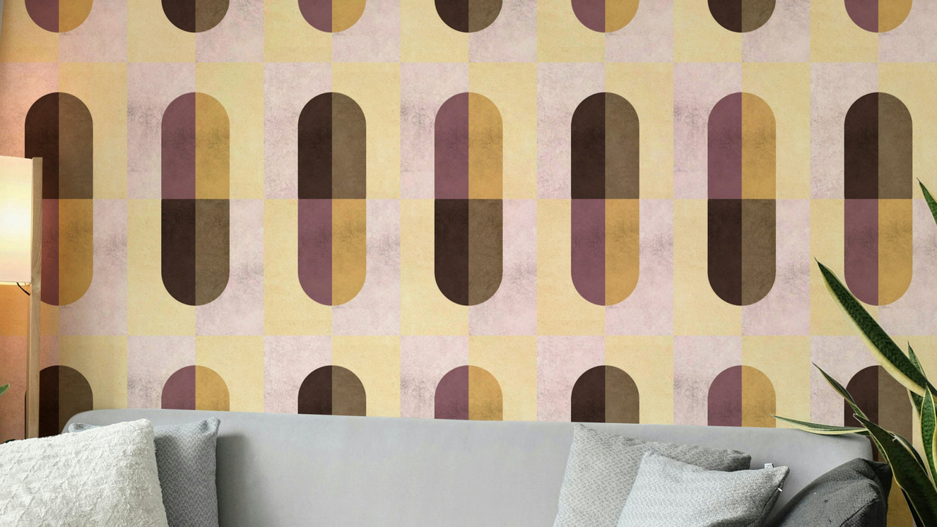 Earthy Geometric Wallpaper⁠
