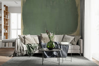 An artistic minimalist form mural for home decor.