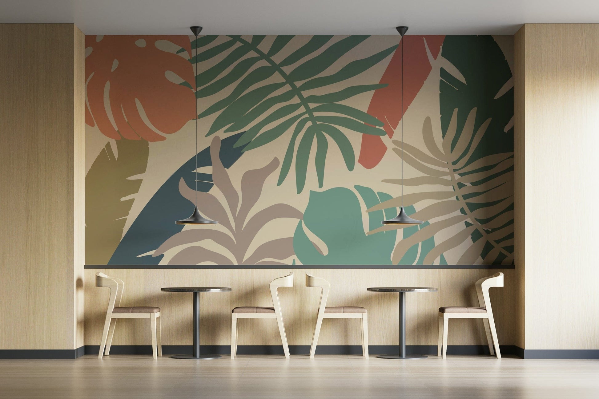 A classic jungle theme wallpaper for walls.

