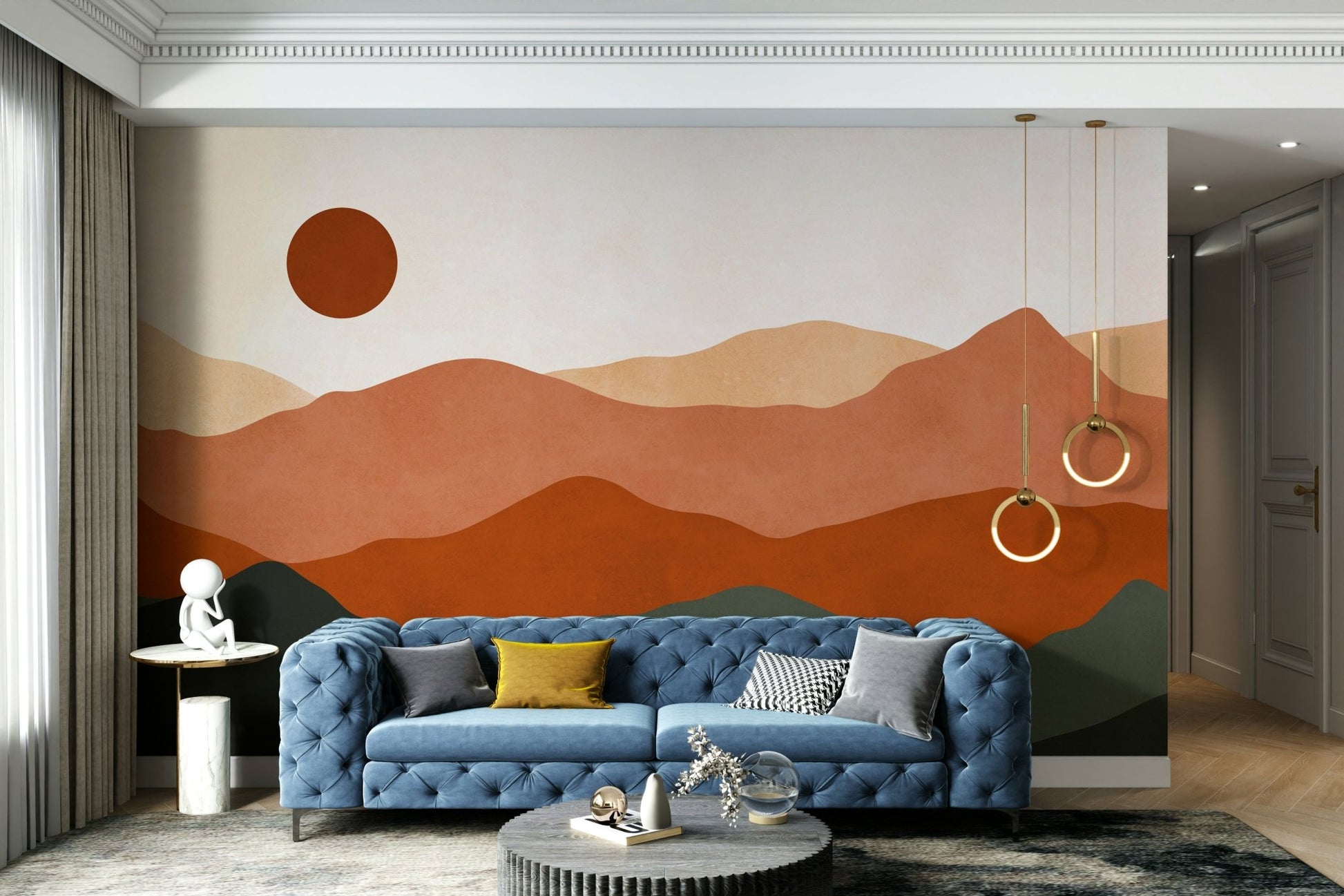 The high-resolution print captures fine details of the color gradients and textures.

