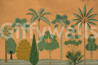 The style is a soft-focus illustration or a painterly design.

