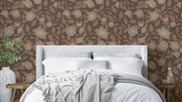 The colors are warm, earthy tones.

