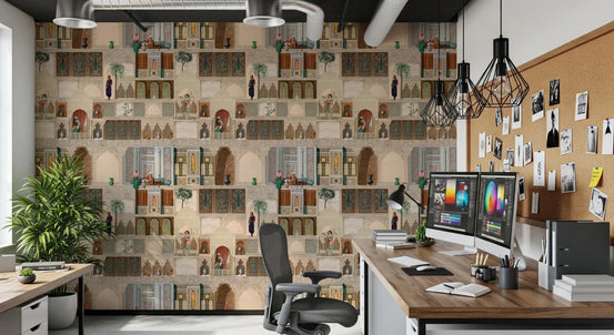 Study room wall mural Eastern Palace Panorama heritage palace design