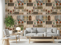 Historic palace window panels Eastern Palace Panorama wall mural