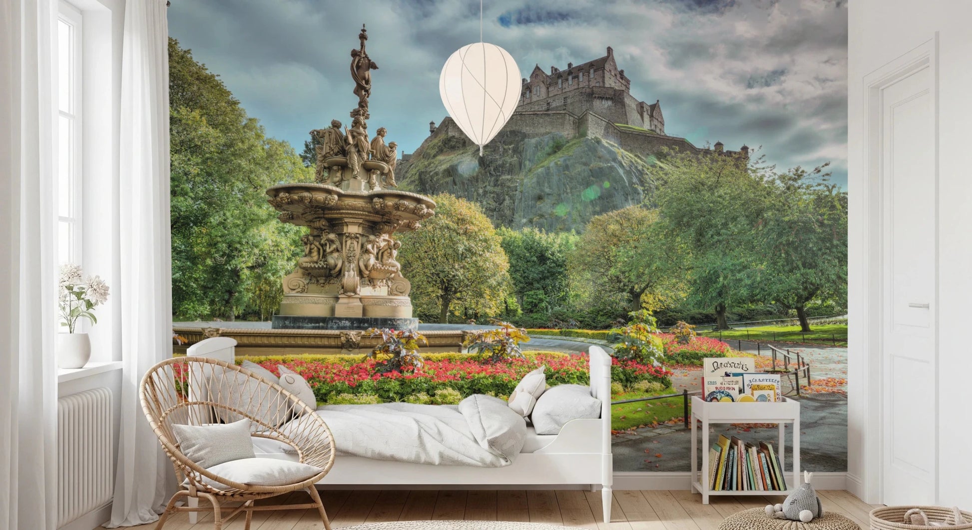 Edinburgh Castle View Wall Mural
