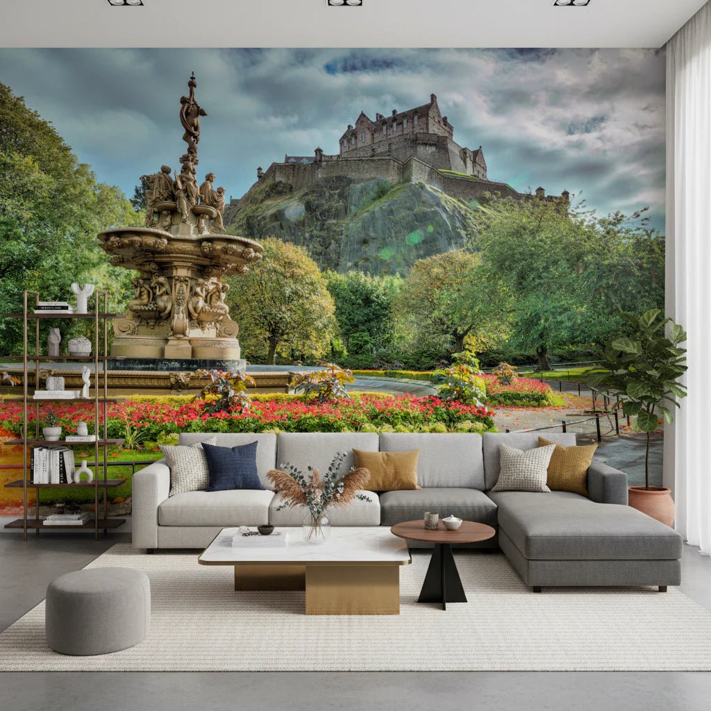 Edinburgh Castle View Wall Mural