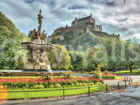 Edinburgh Castle View Wall Mural