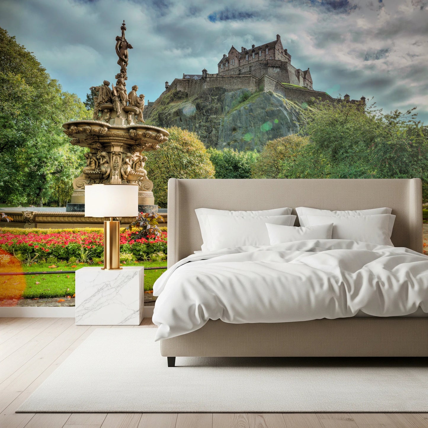 Edinburgh Castle View Wall Mural