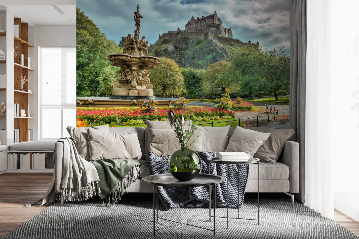 Edinburgh Castle View Wall Mural
