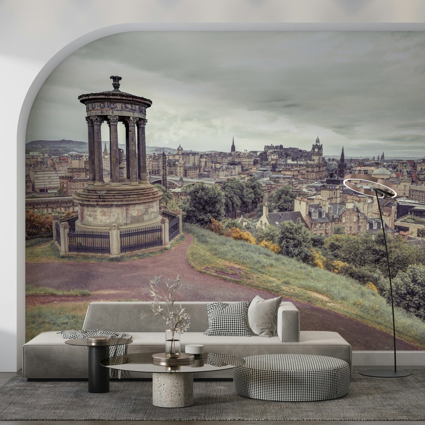 Stunning Scottish vista wallpaper, classic Athens of North image.