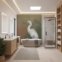 Egret Elegance Wall Mural