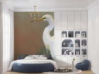 Egret Elegance Wall Mural