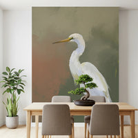 Egret Elegance Wall Mural