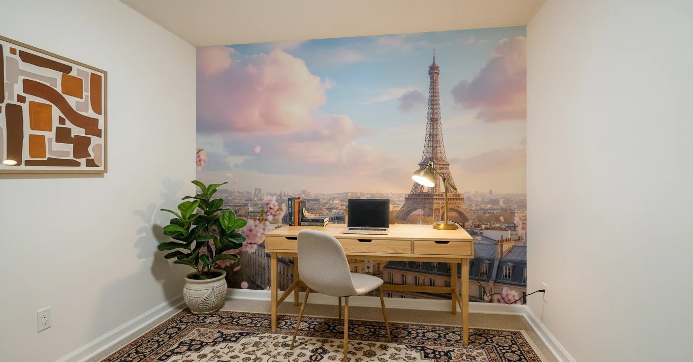 Eiffel Bloom Wall Mural