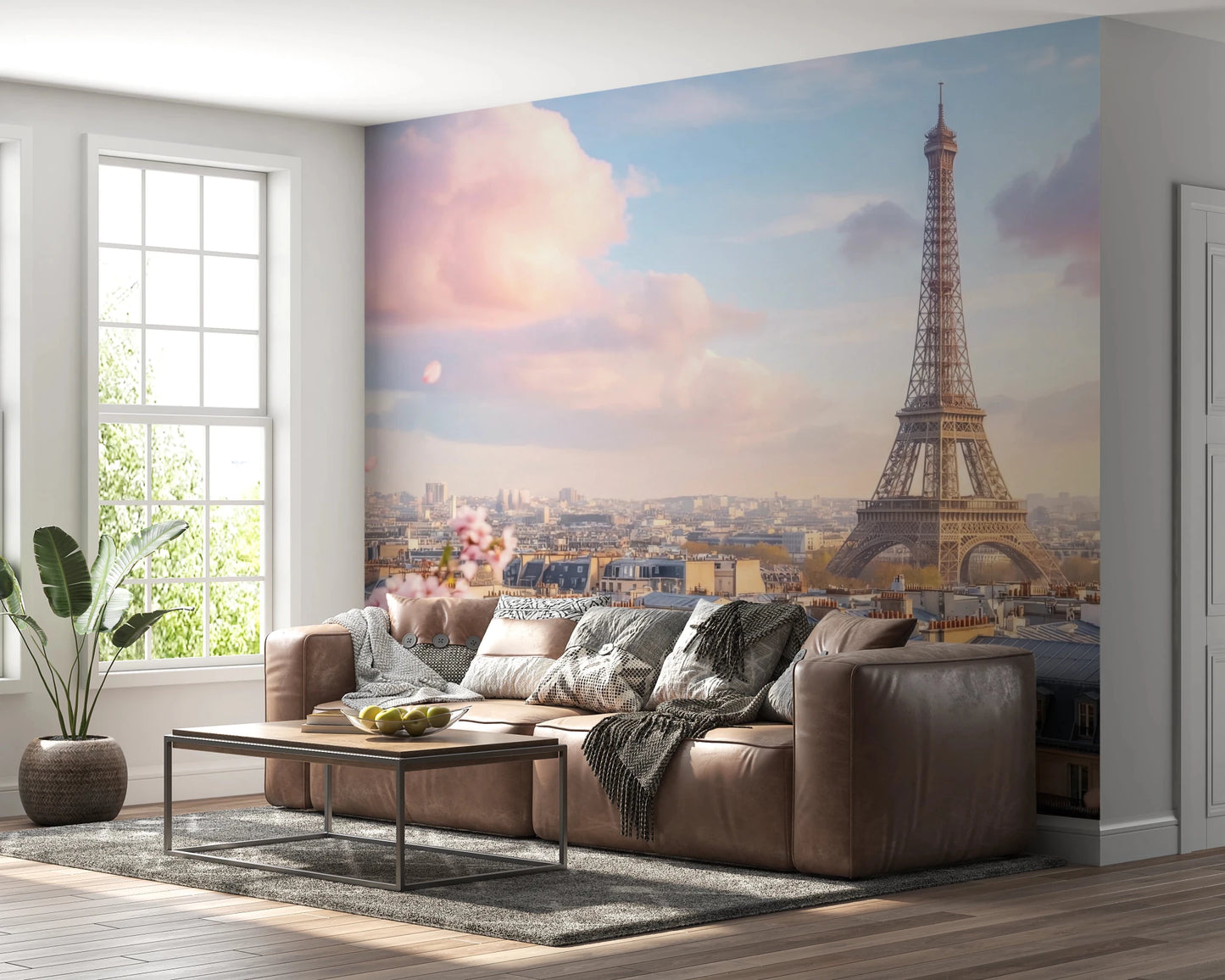 Eiffel Bloom Wall Mural
