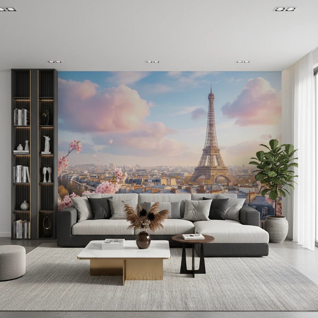 Eiffel Bloom Wall Mural