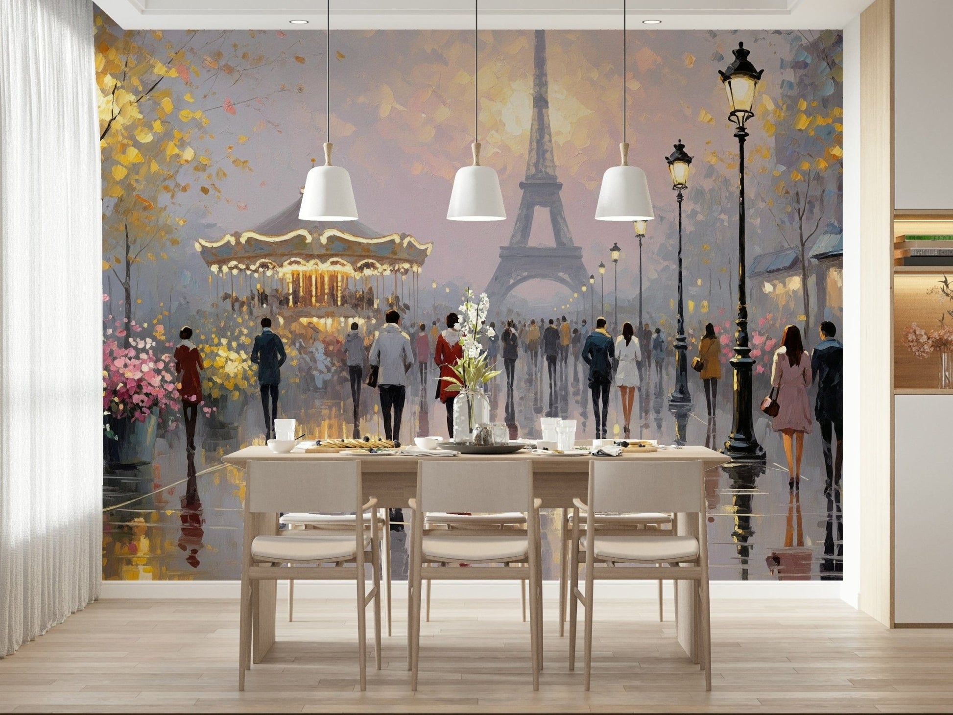 Eiffel Dreamscape Wall Mural