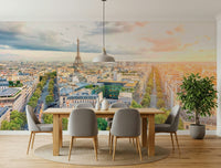 Eiffel's Dawn Wall Mural