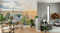 Eiffel's Dawn Wall Mural