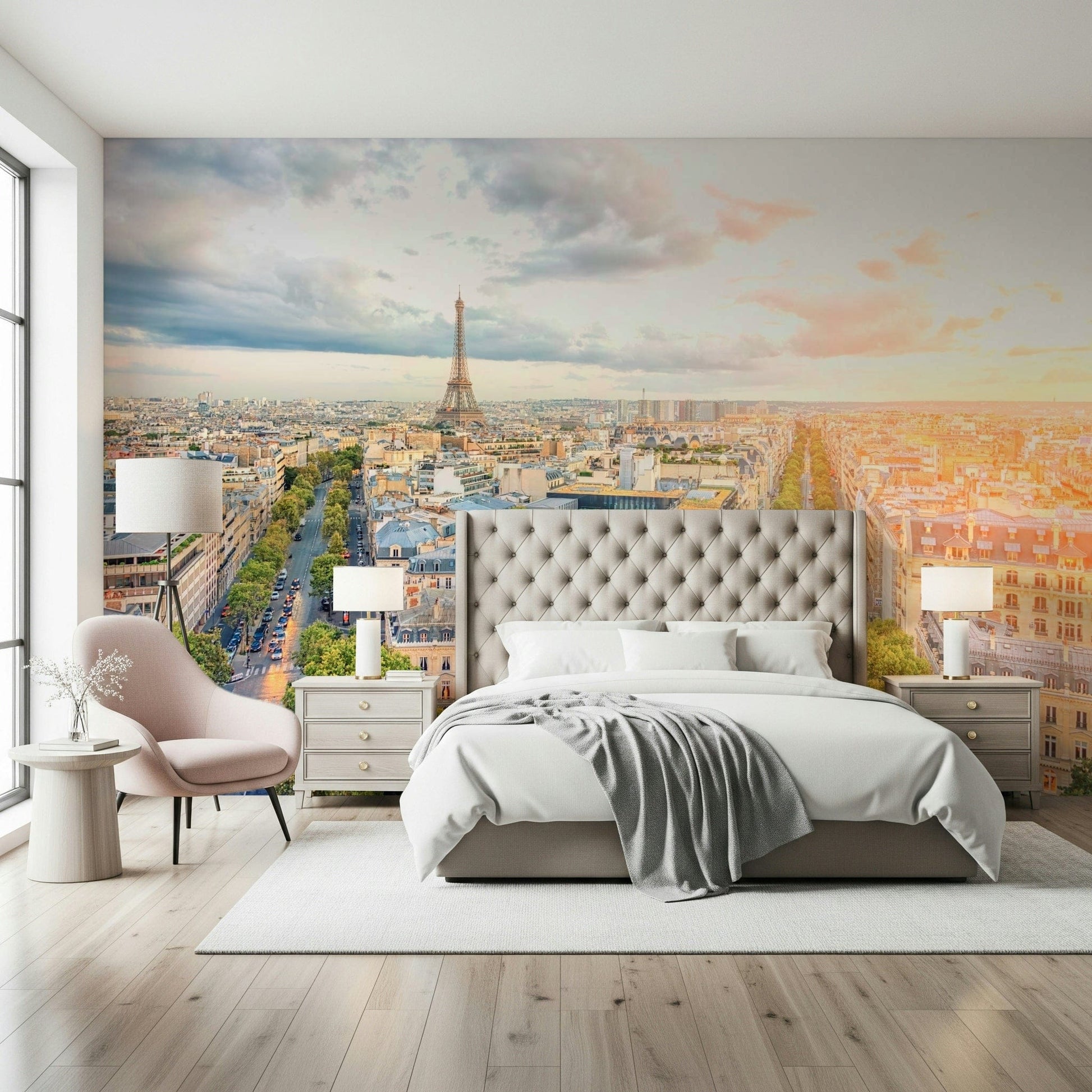 Eiffel's Dawn Wall Mural