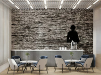 A beautiful panoramic wall mural for a living room.

