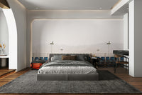 A graceful subtle sea view wall mural in warm, natural tones.

