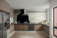 A calming desert theme wallpaper mural that defines a space.

