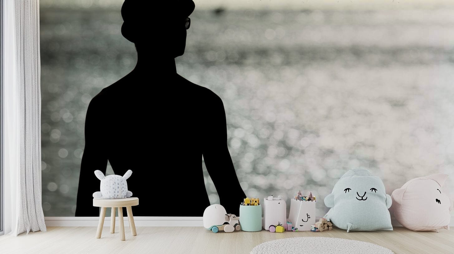 A beautiful desert landscape wallpaper mural of Eilat.

