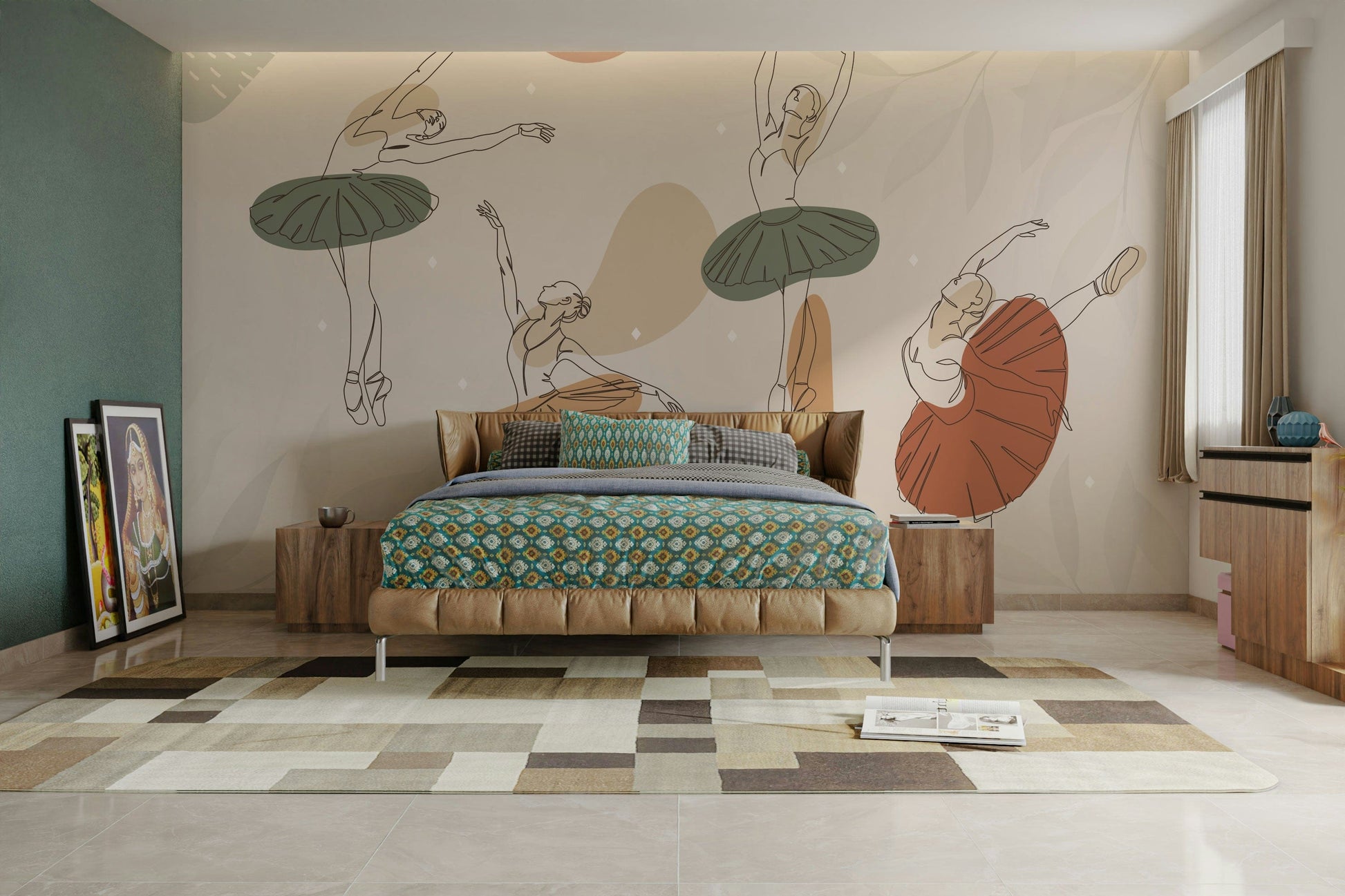 The colors are gentle and soft, with a pastel, pink and white palette.

