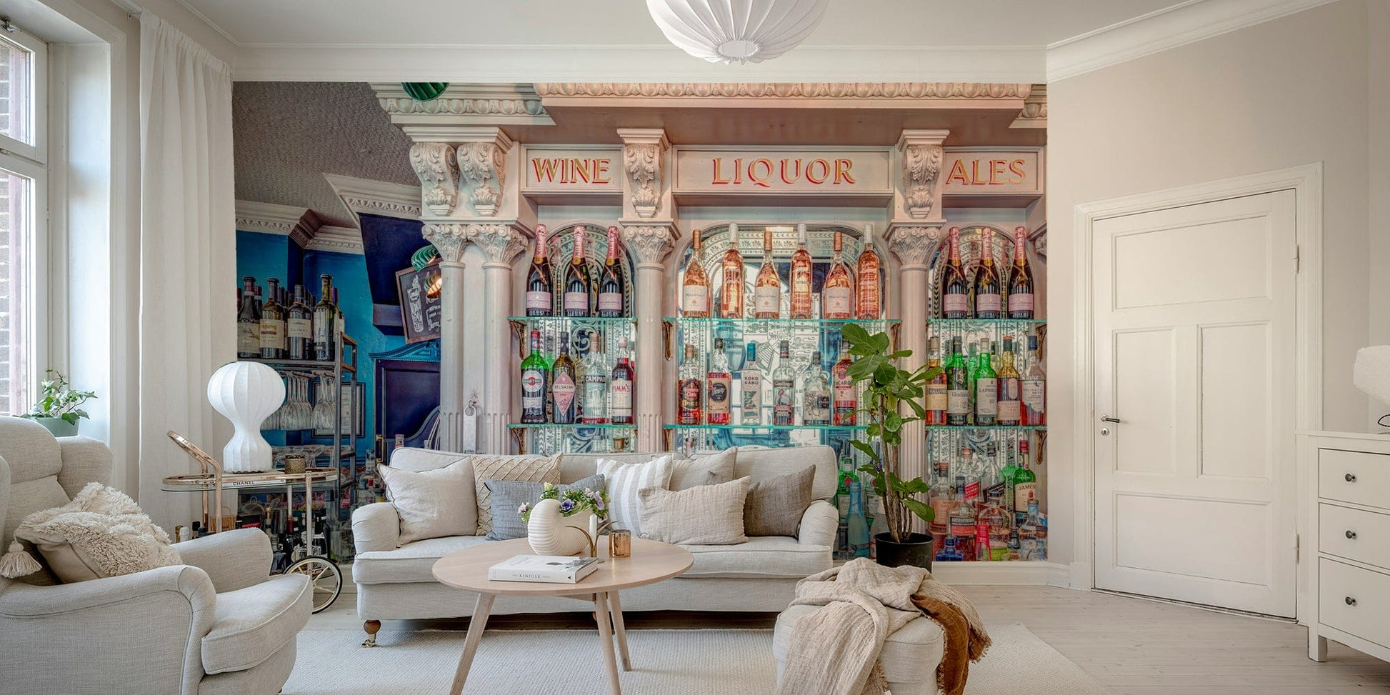 Fine Spirits Elegant posh wallpaper