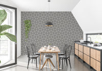 Bold striped wallpaper with modern patterns
