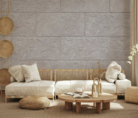 Stone block wallpaper mural blending natural textures and soft tones for a polished, elegant look.
