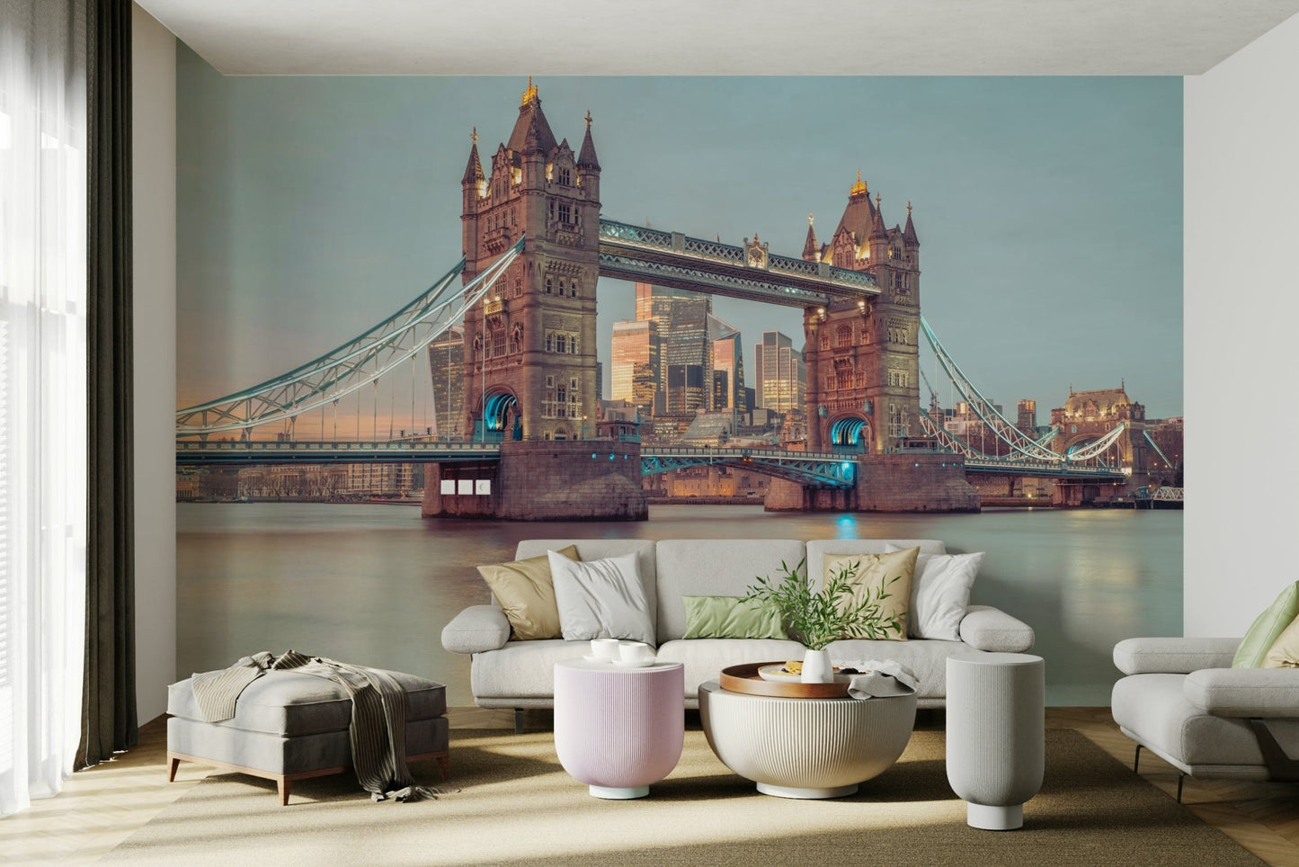 london cityscape in the background

