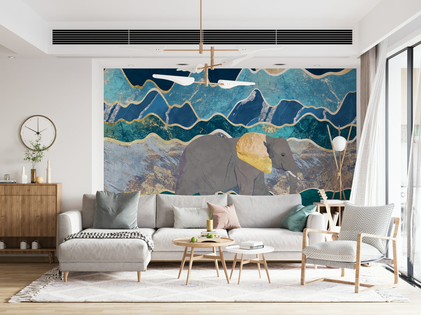 Detailed wildlife art for a contemporary living space.