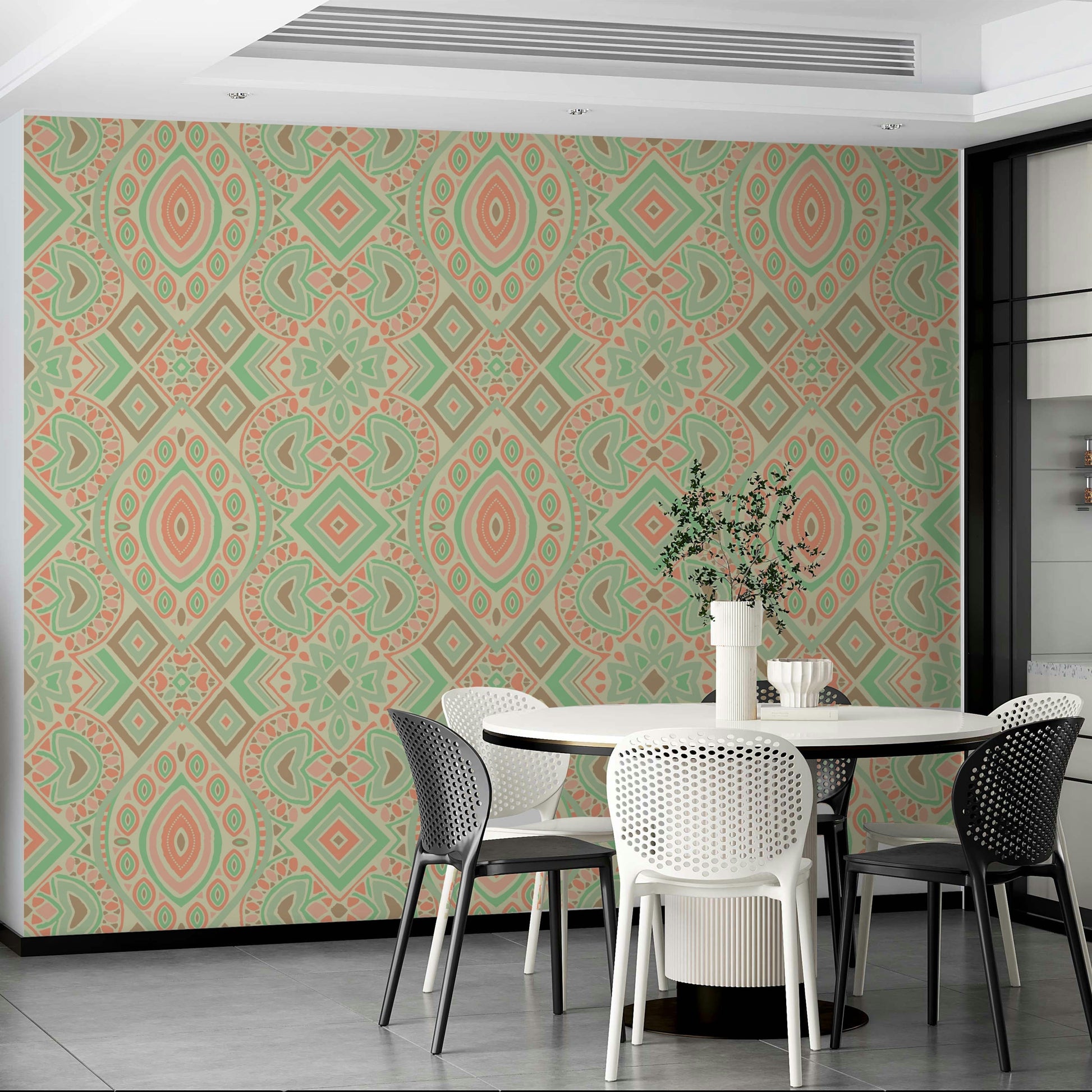 Wall mural showing a quiet abstract scene

