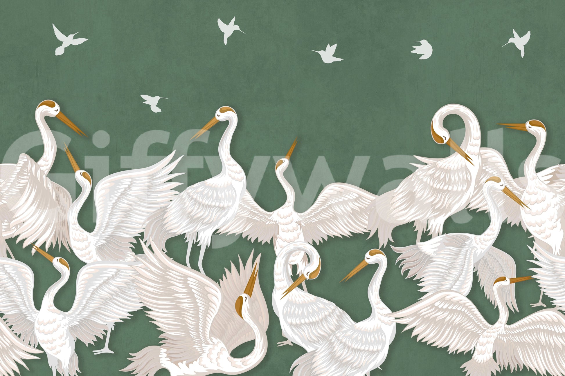 Emerald flight, peaceful and calm

