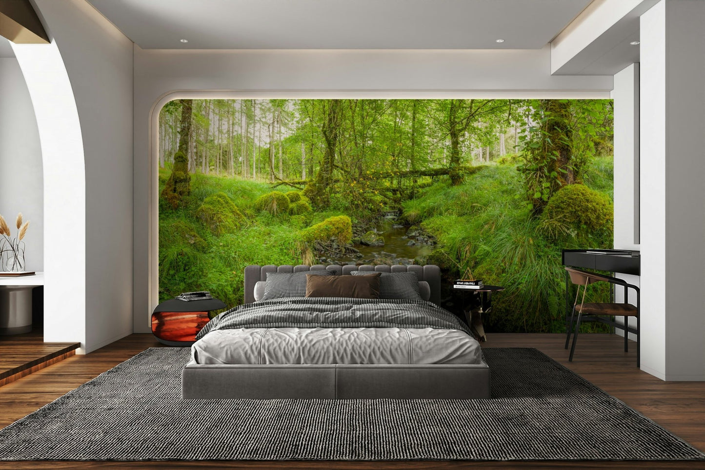 The composition is dynamic, with a sense of movement.

