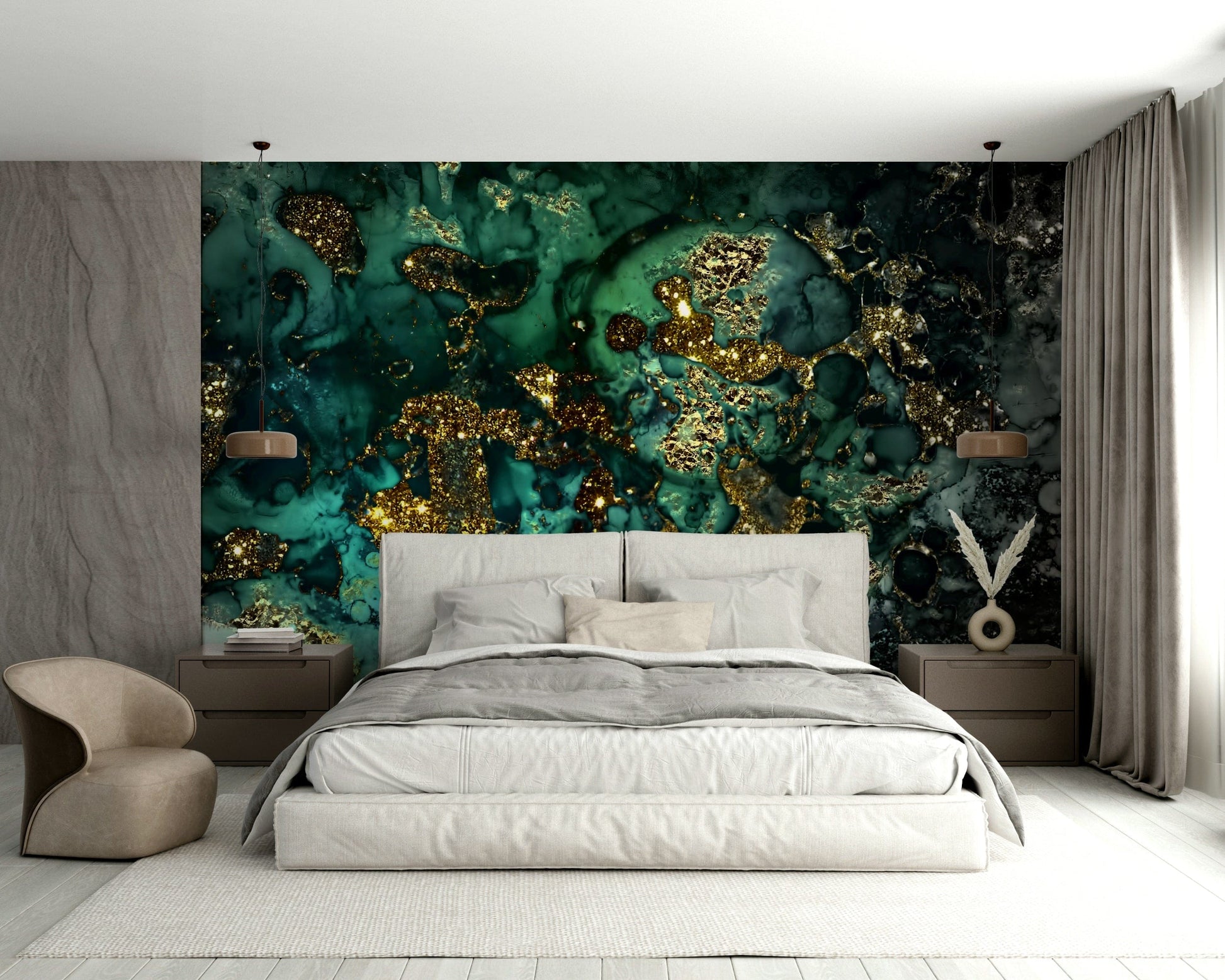 A high-quality print of a luxurious texture.

