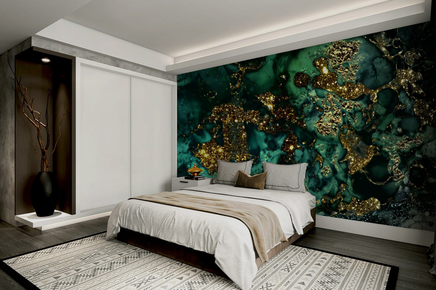 A seamless pattern for a living room or bedroom.

