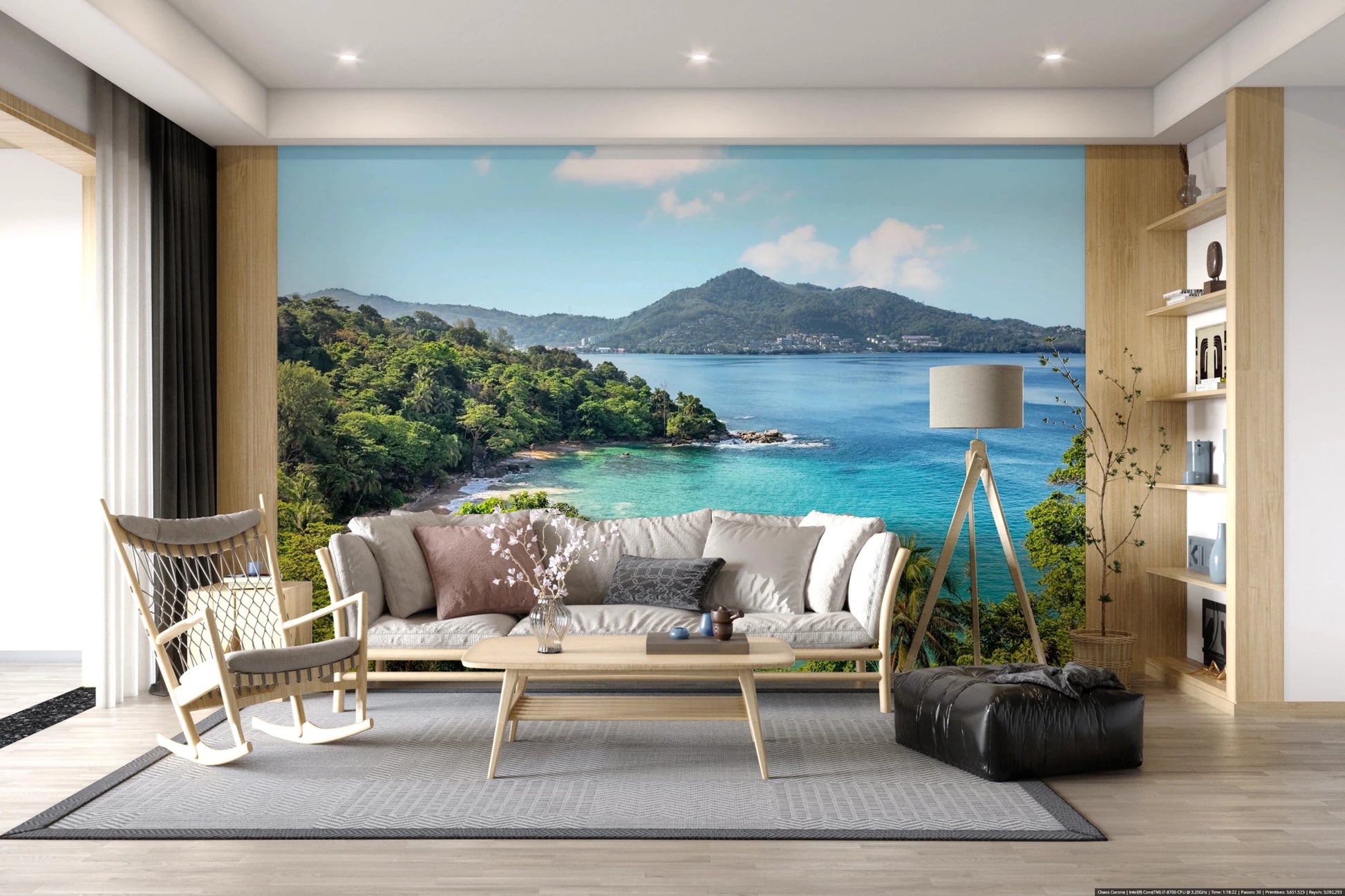 Emerald Shores Wall Mural