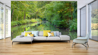 calming water wallpaper in a rich color

