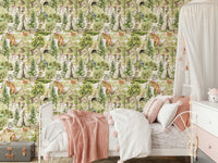 Green nature Enchanted Forest Tales subtle wall finish.