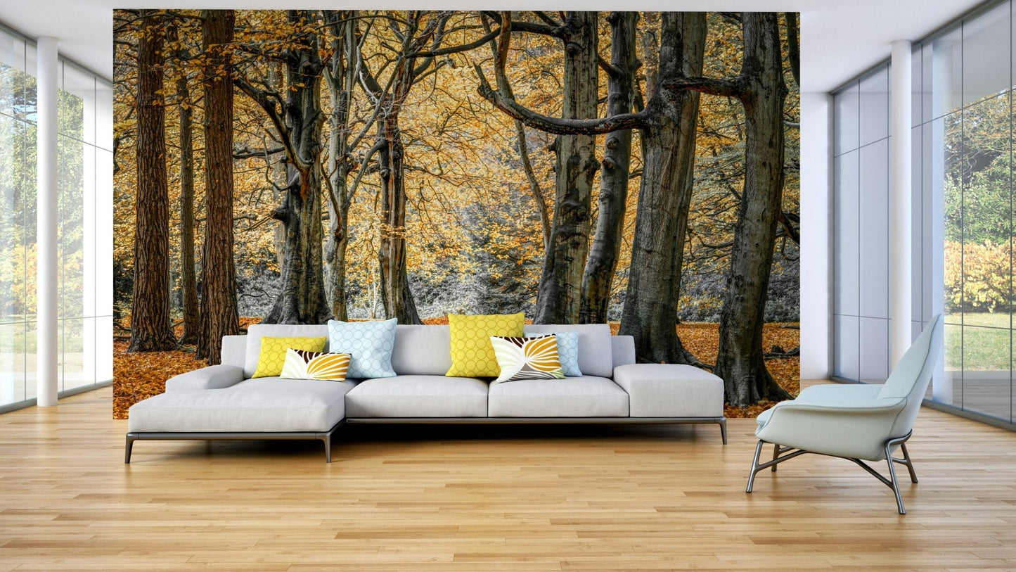 Wall decor evoking the subtle magic of fall.

